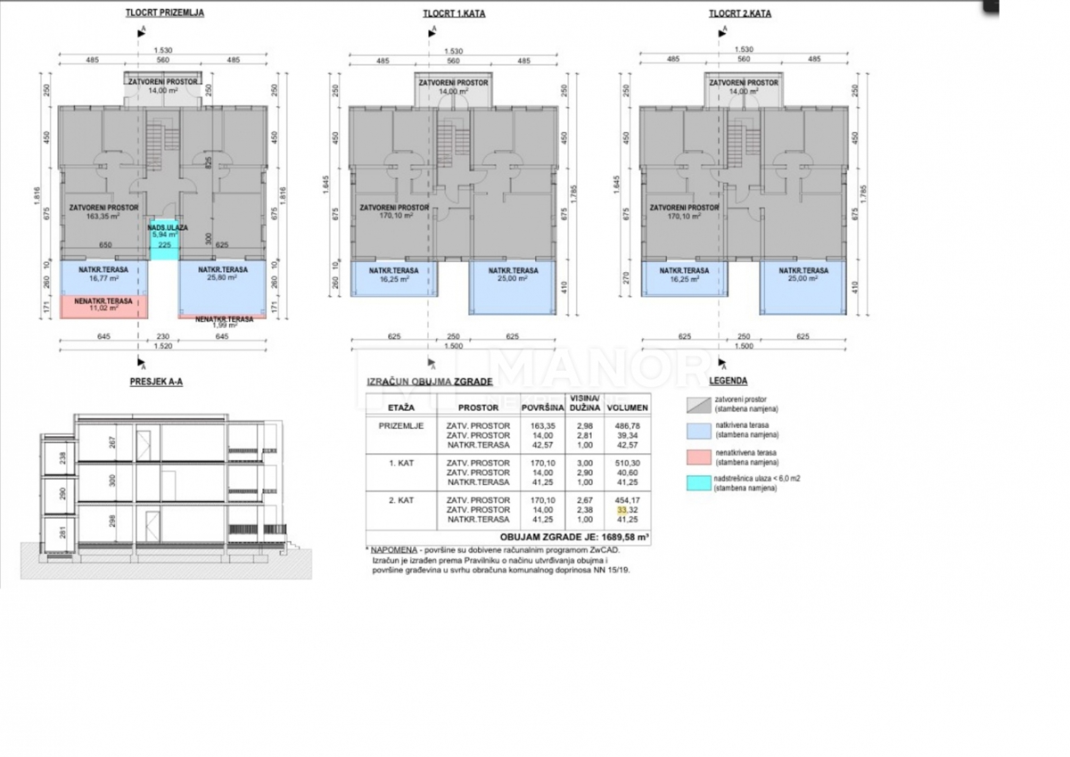 Appartamento Marčelji, Viškovo, 83m2