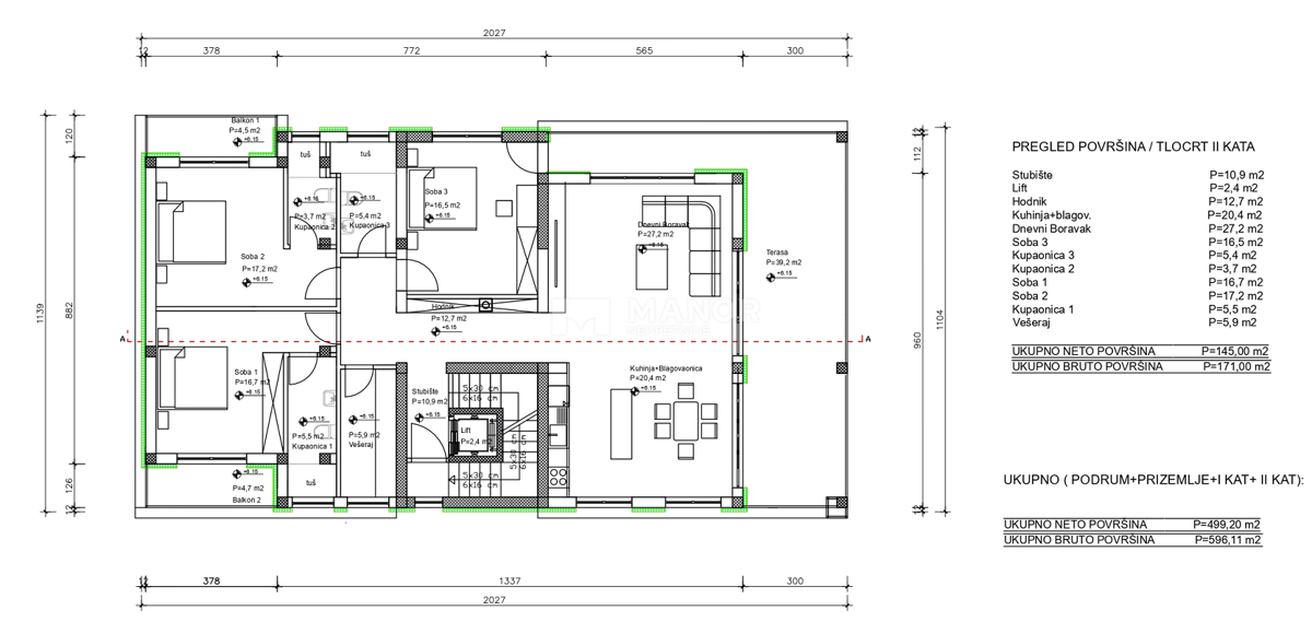 Appartamento Vrbnik, 145m2