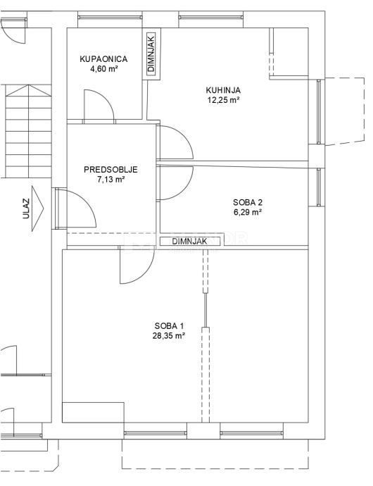 Appartamento Vojak, Rijeka, 59m2