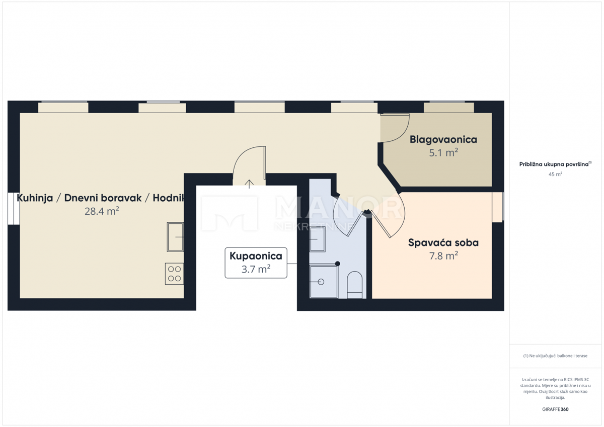 Appartamento Opatija - Centar, Opatija, 47m2