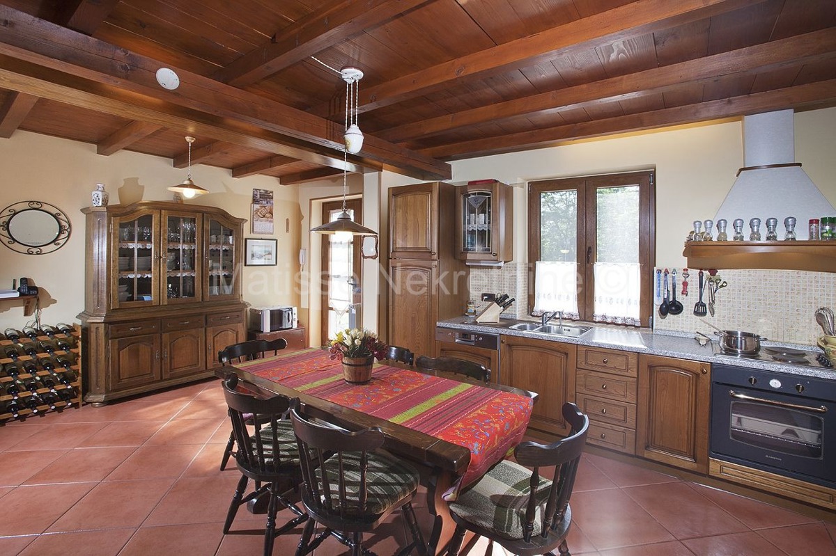 Istria, Rebići - Splendida Villa in Pietra con Piscina e Ampio Giardino