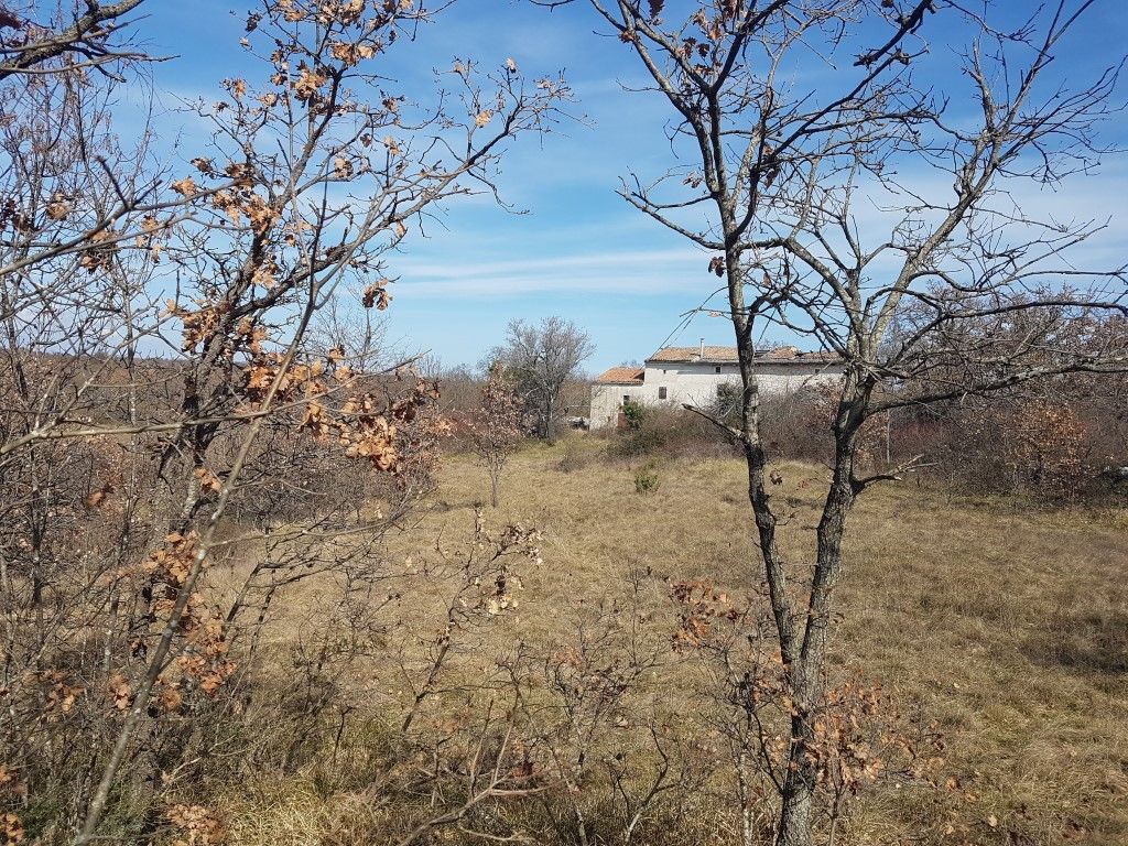 Dintorni Dignano Una grande tenuta rurale con oggetti in pietra e vista sul mare