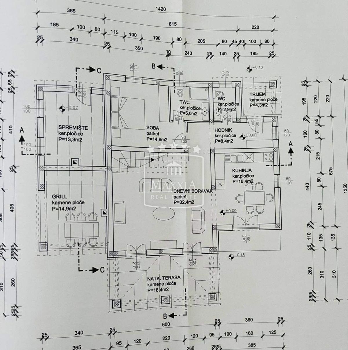 Terreno Pridraga, Novigrad, 1.047m2