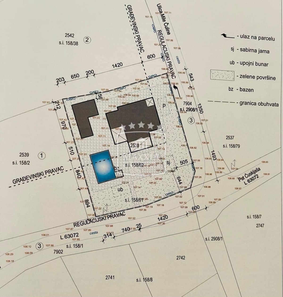 Terreno Pridraga, Novigrad, 1.047m2
