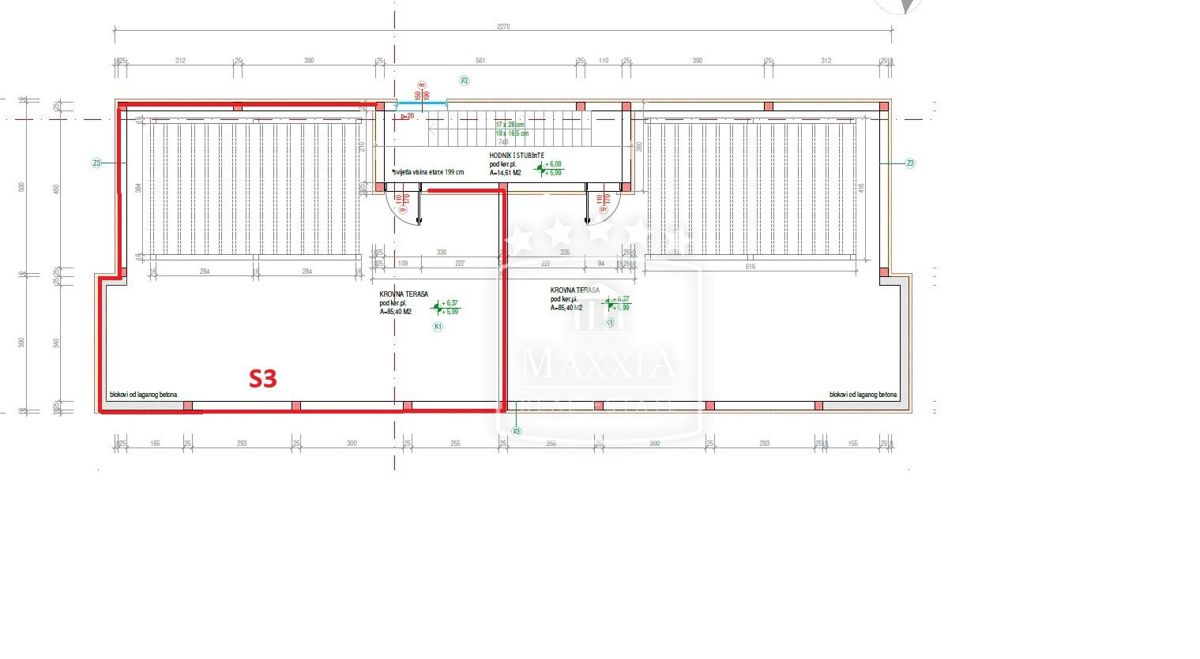 Appartamento Vodice, 99,42m2