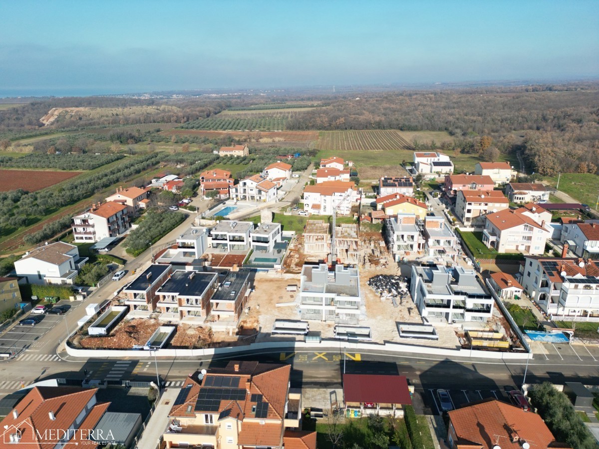 Contessa Residence 5., appartamento 1., con piscina al piano terra, nuova costruzione, Cittanova, Istria