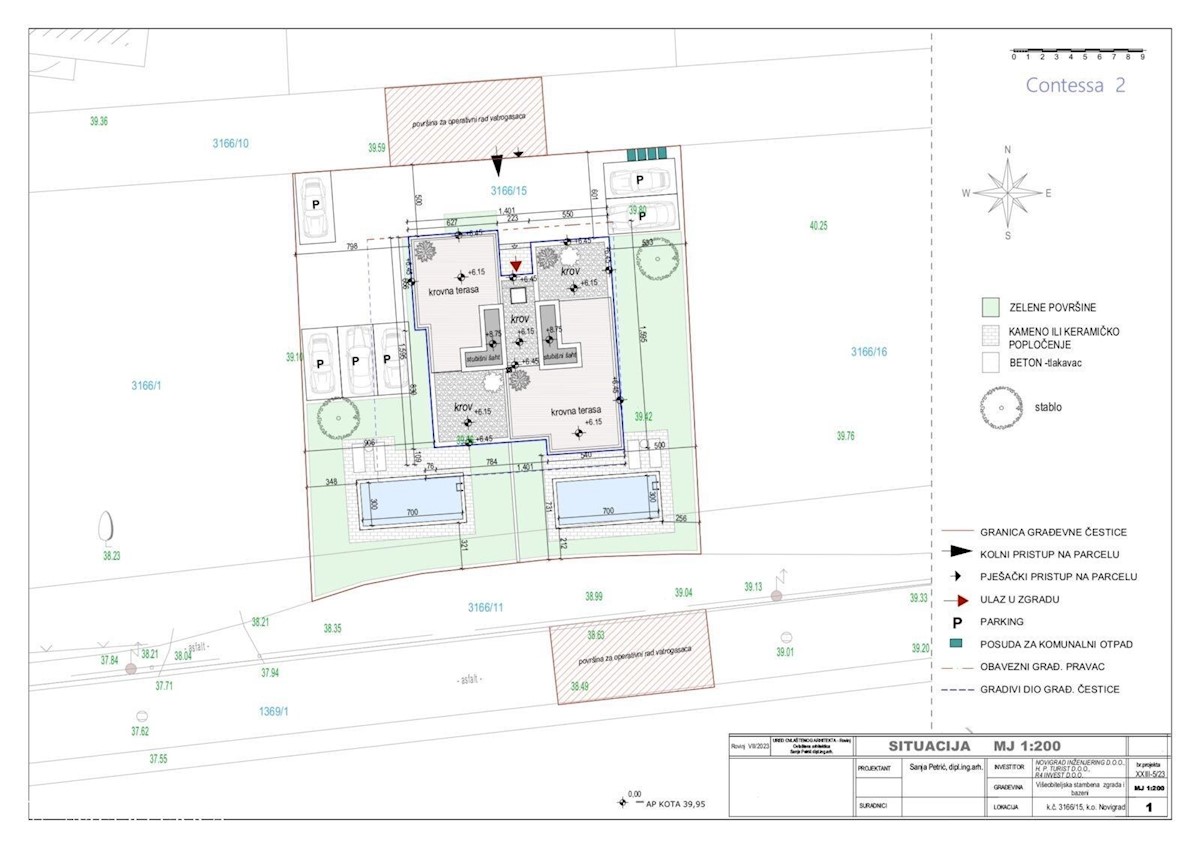 Contessa Residence 5., appartamento 1., con piscina al piano terra, nuova costruzione, Cittanova, Istria