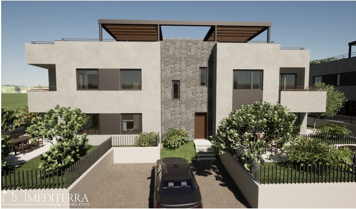 Appartamento con terrazza sul tetto e vista mare, Parenzo, Istria