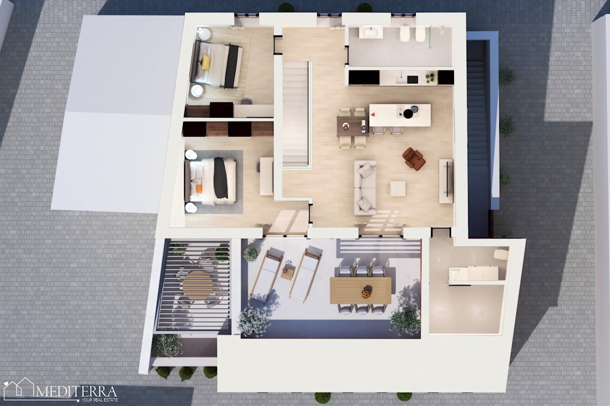 Bellissimo attico nel centro di Cittanova, Istria