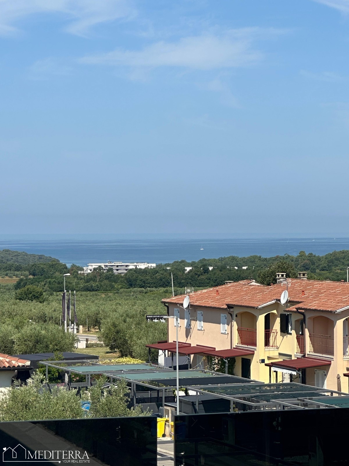 Appartamento con terrazza panoramica e vista mare, Vabriga, Istria