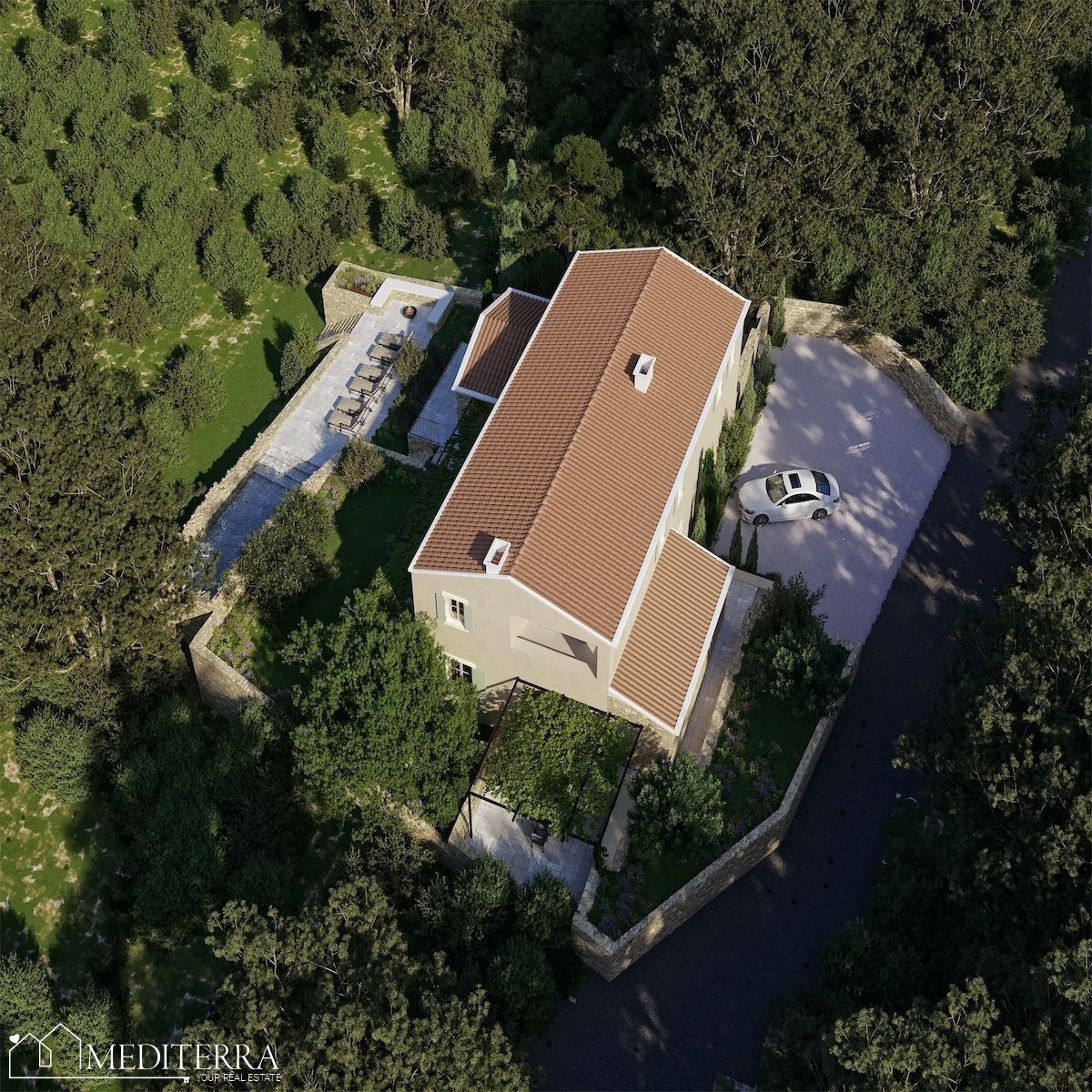 Villa con splendida vista mare, Verteneglio, Istria