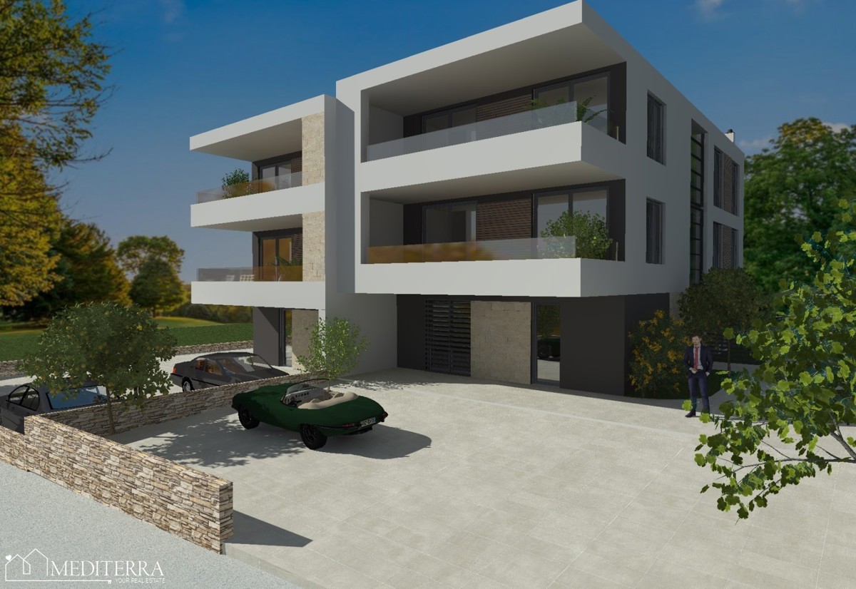 OTTIMA OCCASIONE A LOVREČICA – NUOVA COSTRUZIONE CON GIARDINO DI 200 m²!