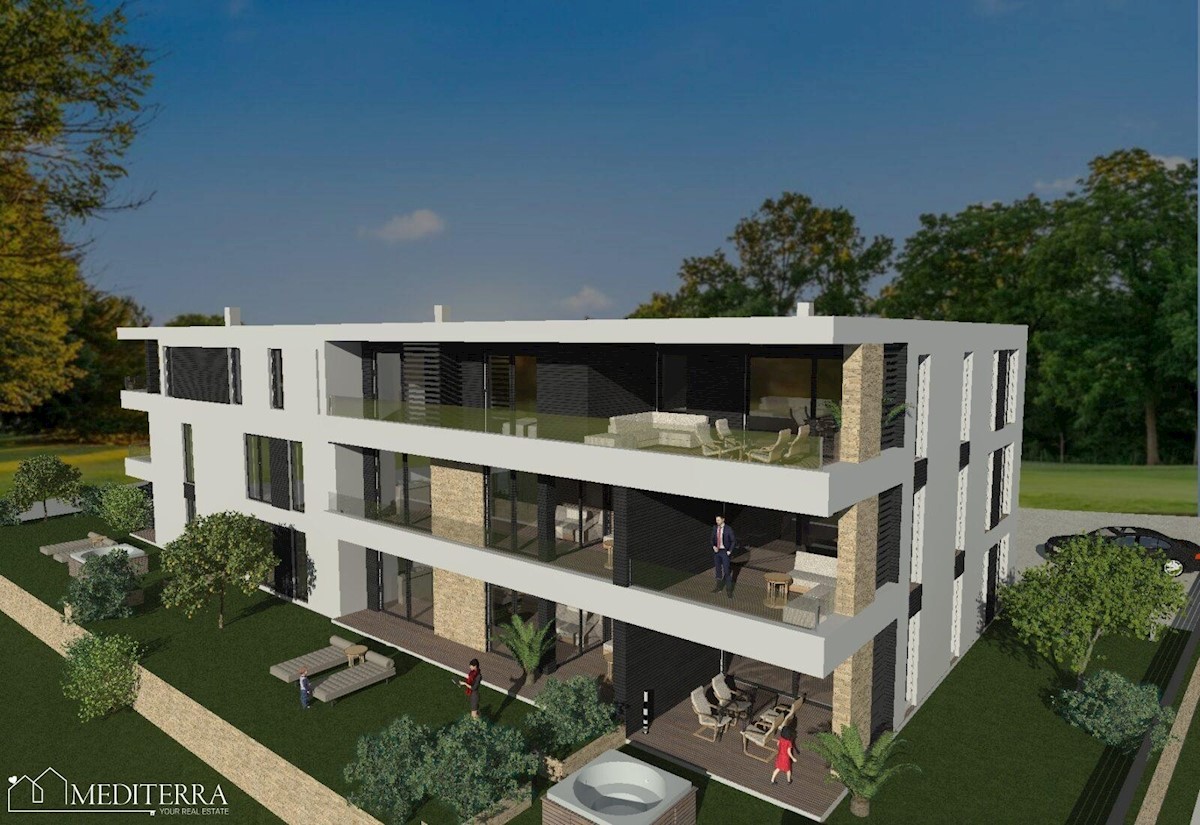 Appartamento S5 al 1° piano di un moderno edificio nuovo, Cittanova Istria