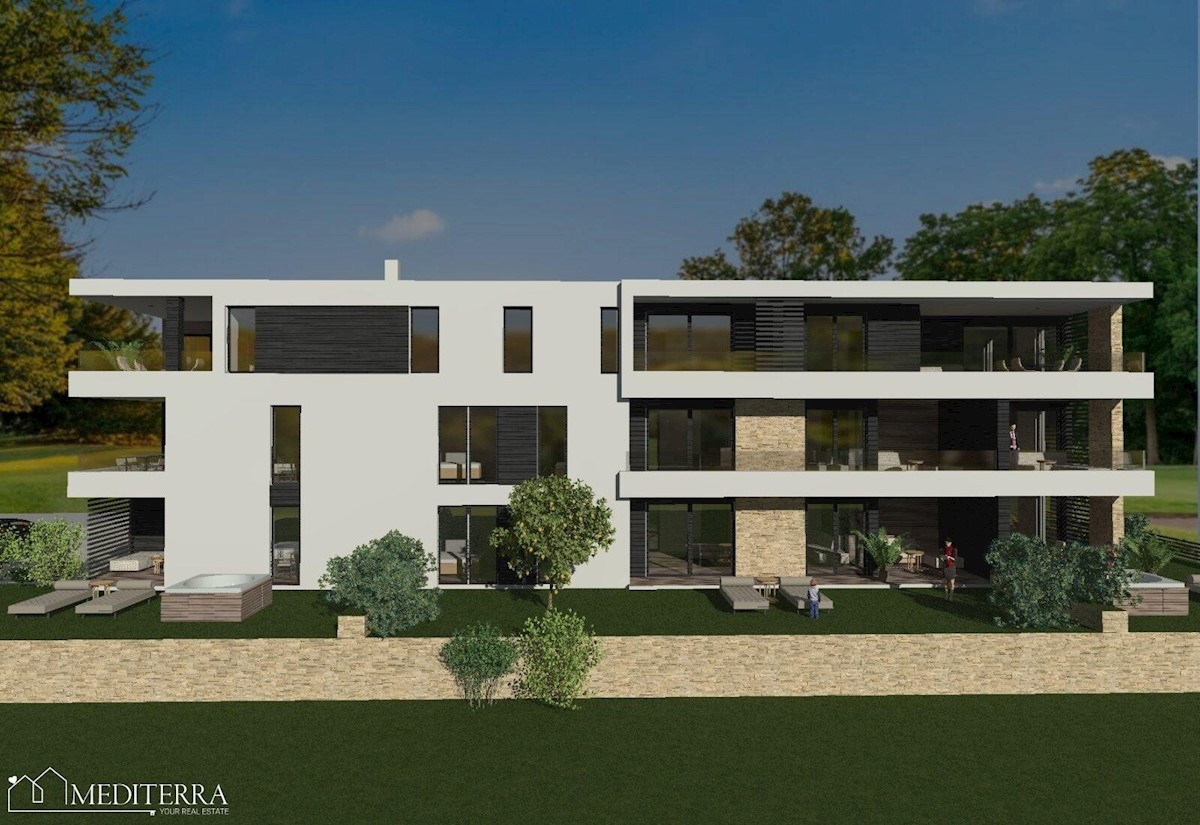 Appartamento S5 al 1° piano di un moderno edificio nuovo, Cittanova Istria