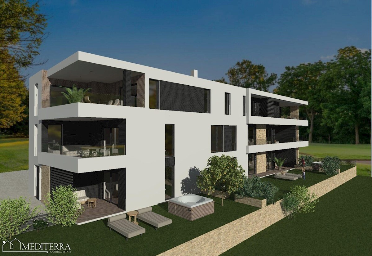 Appartamento S5 al 1° piano di un moderno edificio nuovo, Cittanova Istria