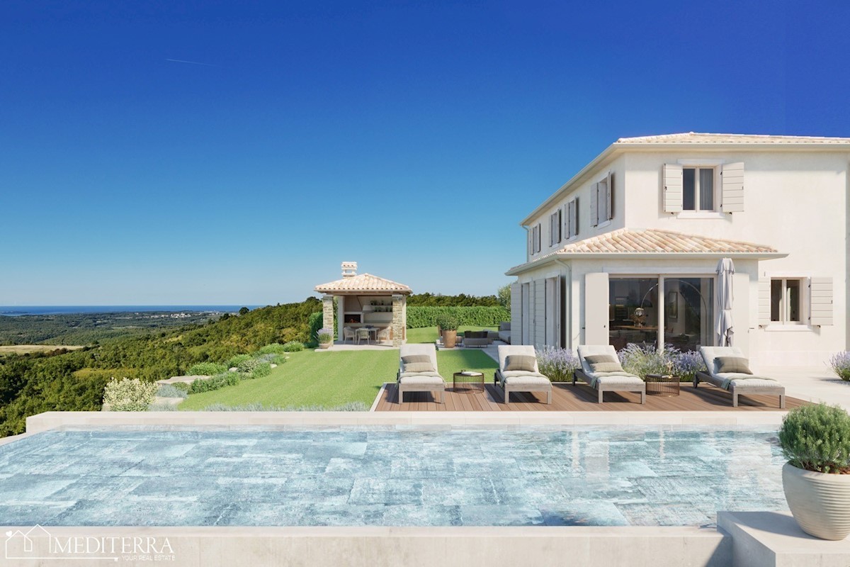 Bellissima villa con vista sul mare aperto, Grisignana, Istria