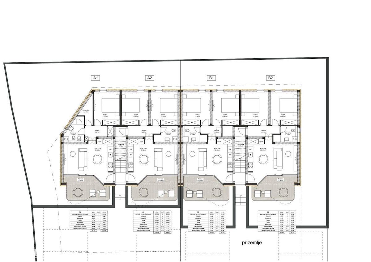 Appartamento in edificio nuovo, con terrazza sul tetto, Tar, Istria