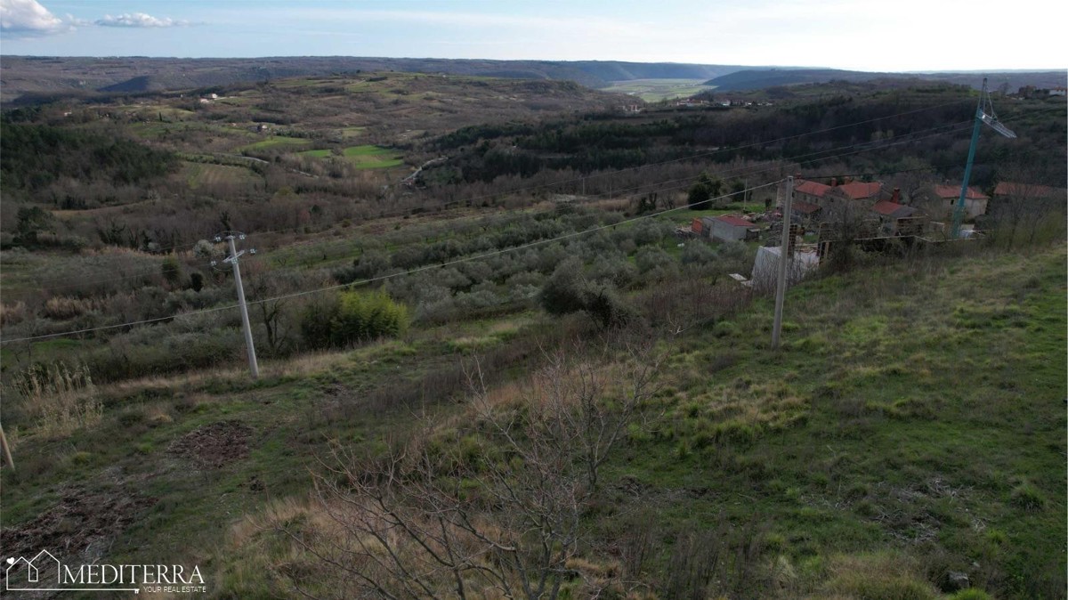 Terreno con una bellissima vista, Buie, Istria