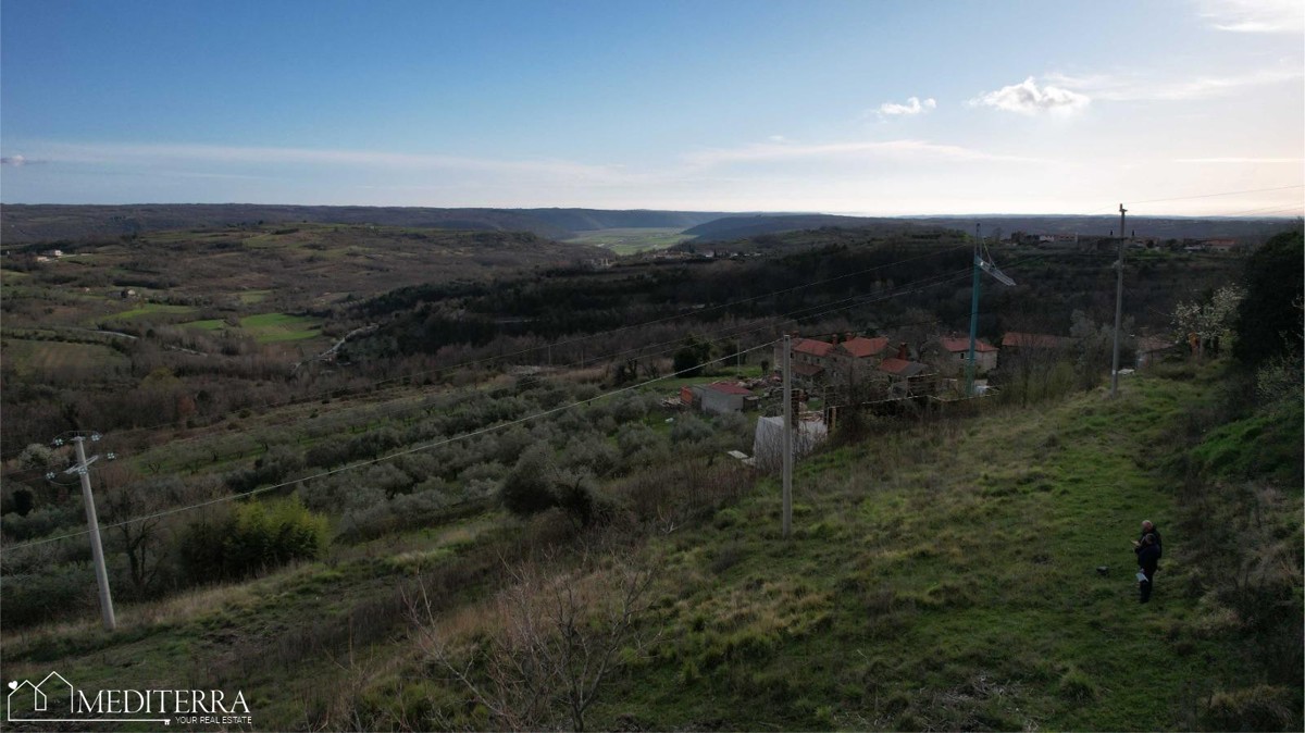 Terreno con una bellissima vista, Buie, Istria