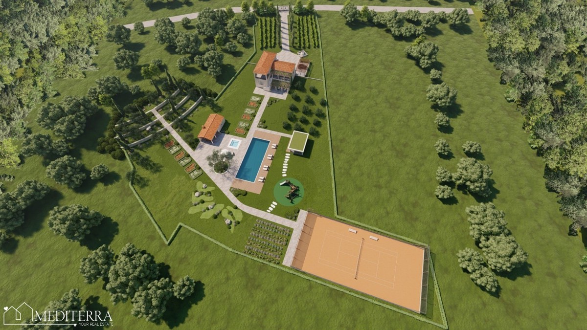 Opportunità d’investimento in Istria – esclusivo terreno per tenuta (stancija) o resort turistico – OCCASIONE!