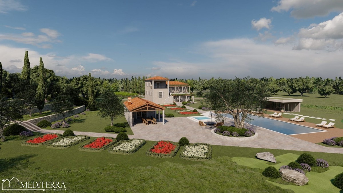Opportunità d’investimento in Istria – esclusivo terreno per tenuta (stancija) o resort turistico – OCCASIONE!