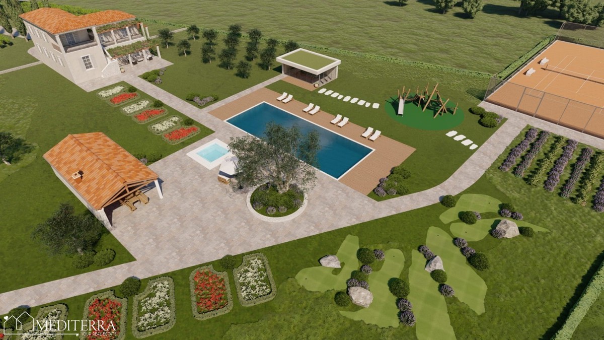 Opportunità d’investimento in Istria – esclusivo terreno per tenuta (stancija) o resort turistico – OCCASIONE!