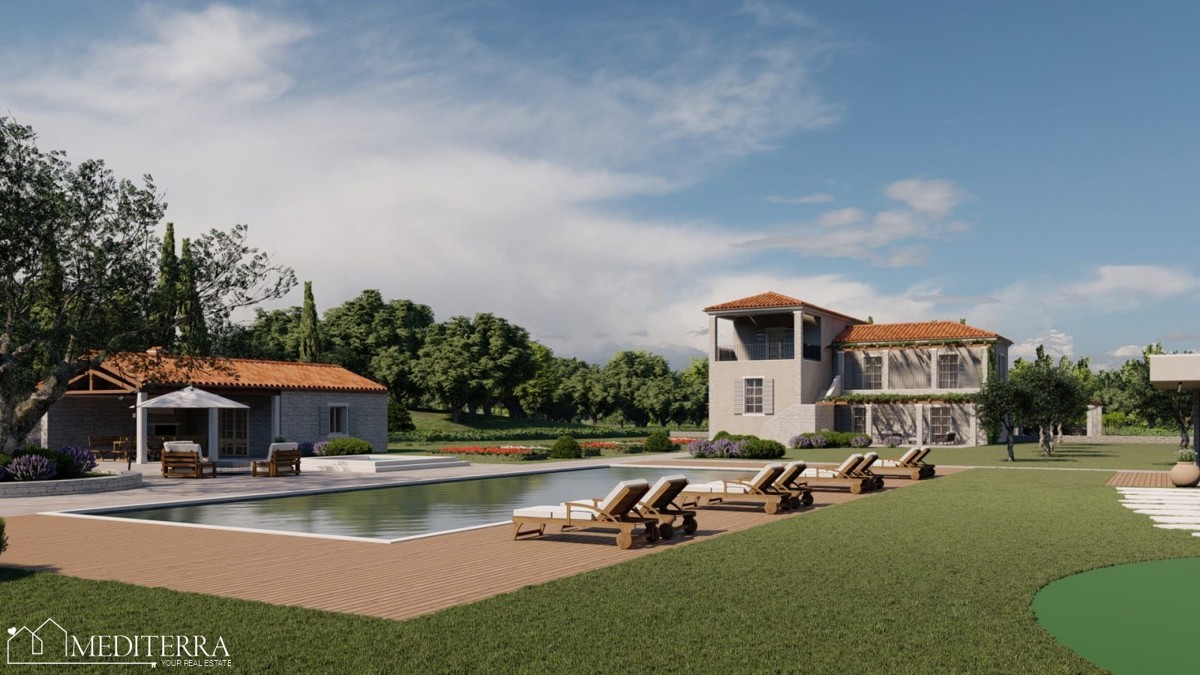 Opportunità d’investimento in Istria – esclusivo terreno per tenuta (stancija) o resort turistico – OCCASIONE!