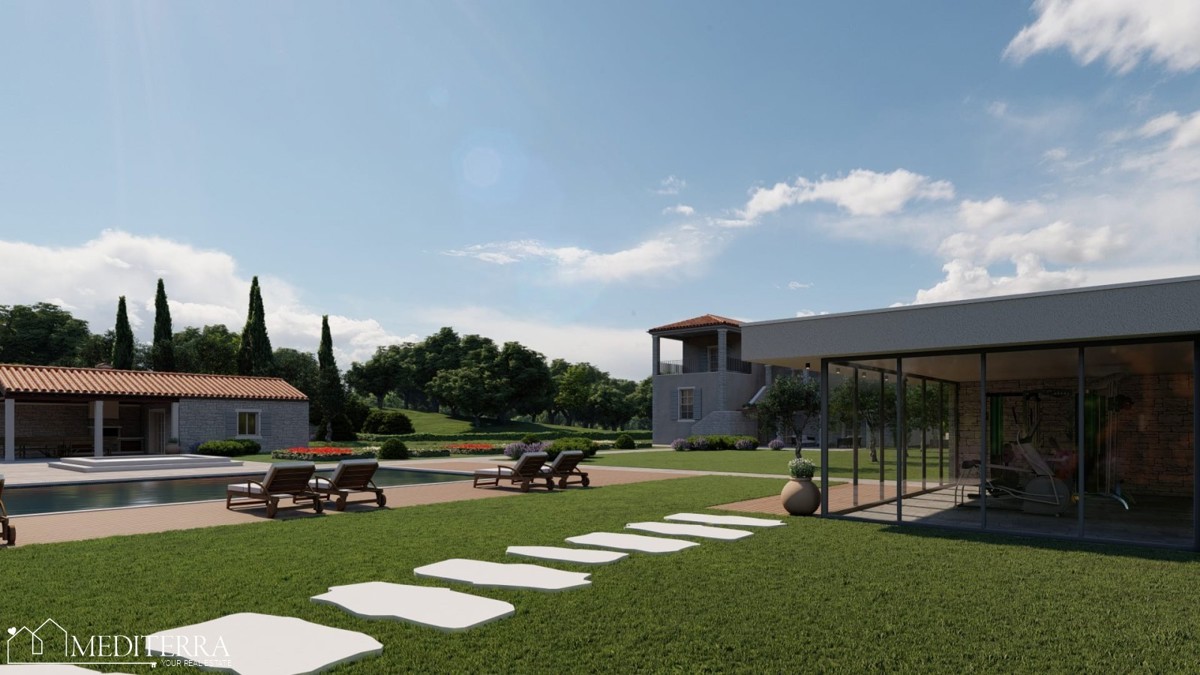 Opportunità d’investimento in Istria – esclusivo terreno per tenuta (stancija) o resort turistico – OCCASIONE!