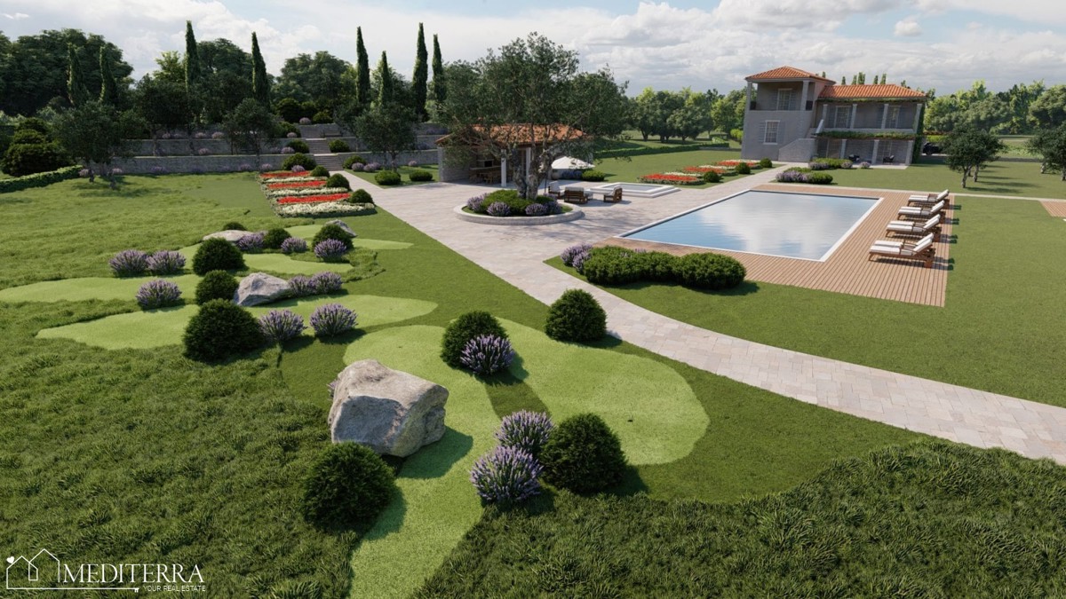 Opportunità d’investimento in Istria – esclusivo terreno per tenuta (stancija) o resort turistico – OCCASIONE!