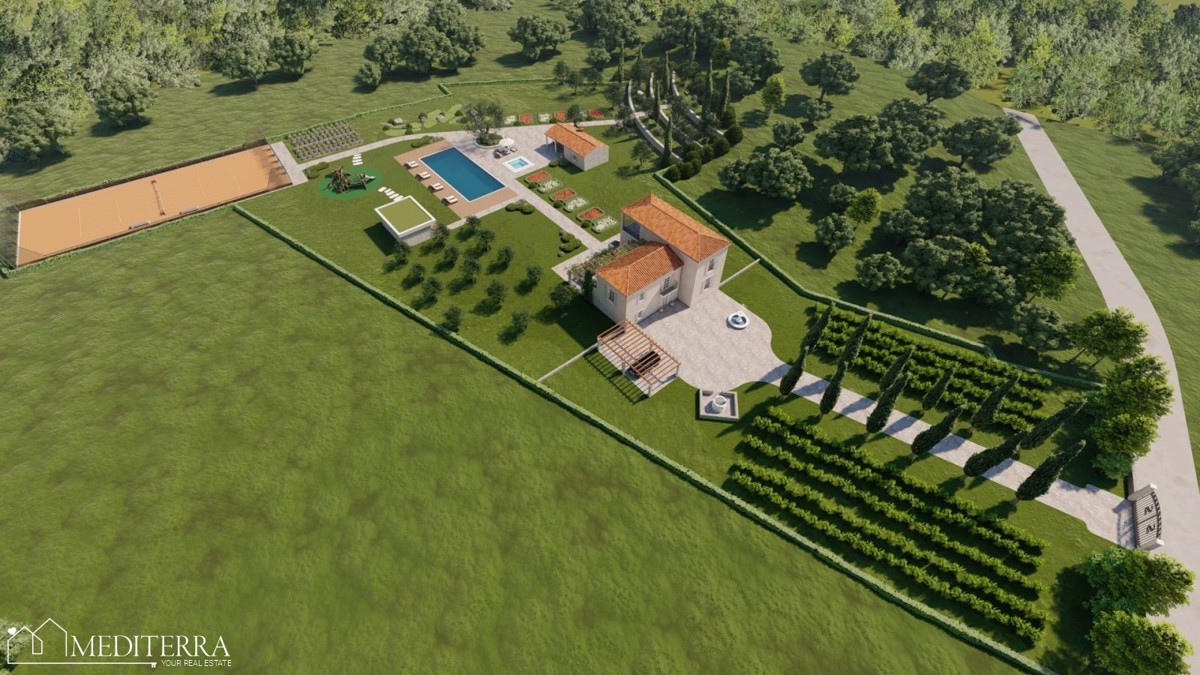 Opportunità d’investimento in Istria – esclusivo terreno per tenuta (stancija) o resort turistico – OCCASIONE!