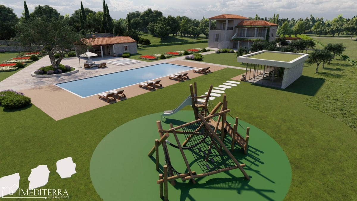 Opportunità d’investimento in Istria – esclusivo terreno per tenuta (stancija) o resort turistico – OCCASIONE!