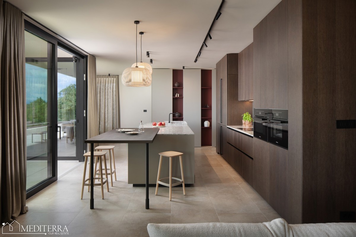 Villa con una splendida vista sul mare e sull'isola di Cherso, Plomin, Istria