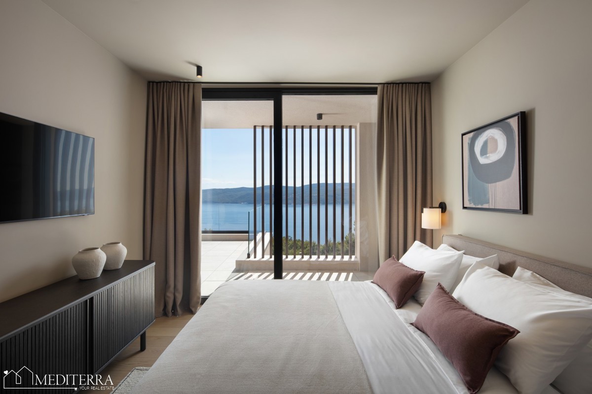 Villa con una splendida vista sul mare e sull'isola di Cherso, Plomin, Istria