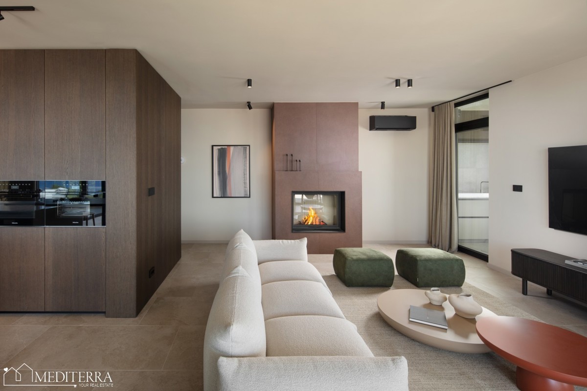 Villa con una splendida vista sul mare e sull'isola di Cherso, Plomin, Istria