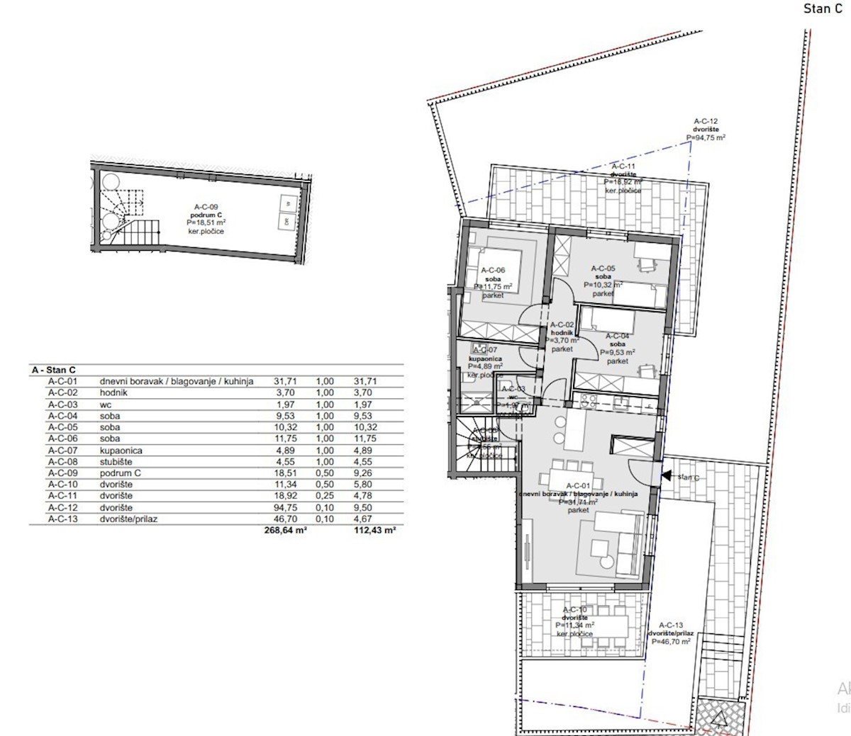 Appartamento al piano terra di 112m2 in un'ottima posizione, Parenzo, Istria