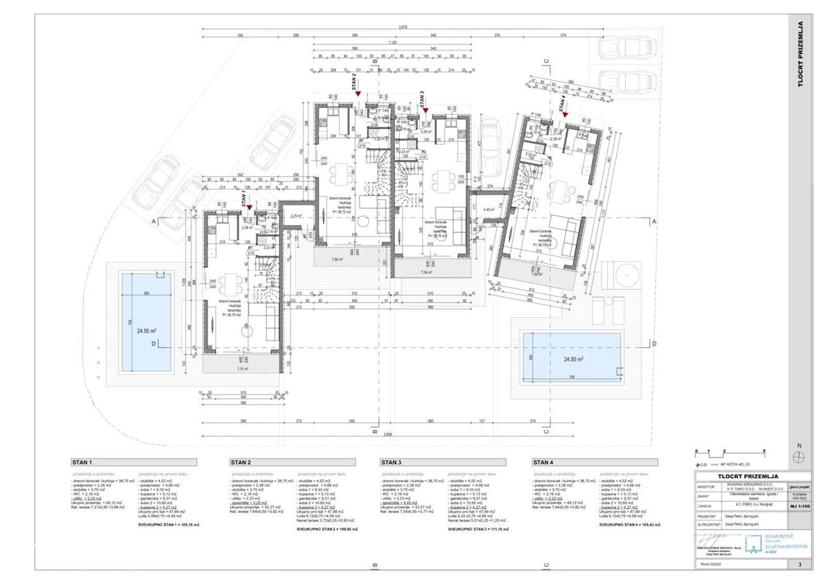 Contessa Residence 2., nuova costruzione con piscina, Novigrad Istria