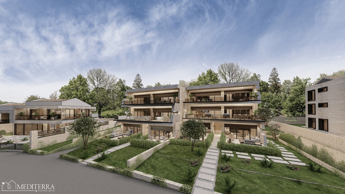 Appartamento 4°, 2° piano, complesso di lusso, 100 m dal mare, Umago, Istria
