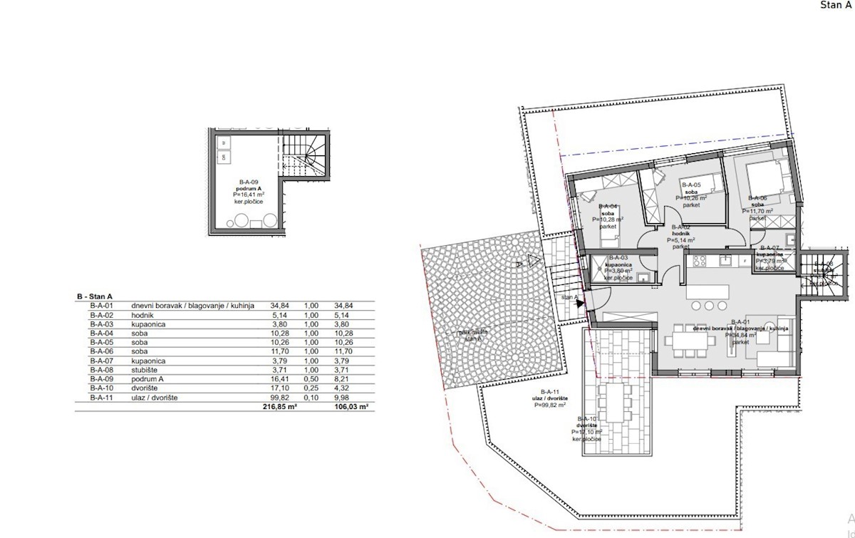 Appartamento al piano terra di 106m2 in un'ottima posizione, Parenzo, Istria