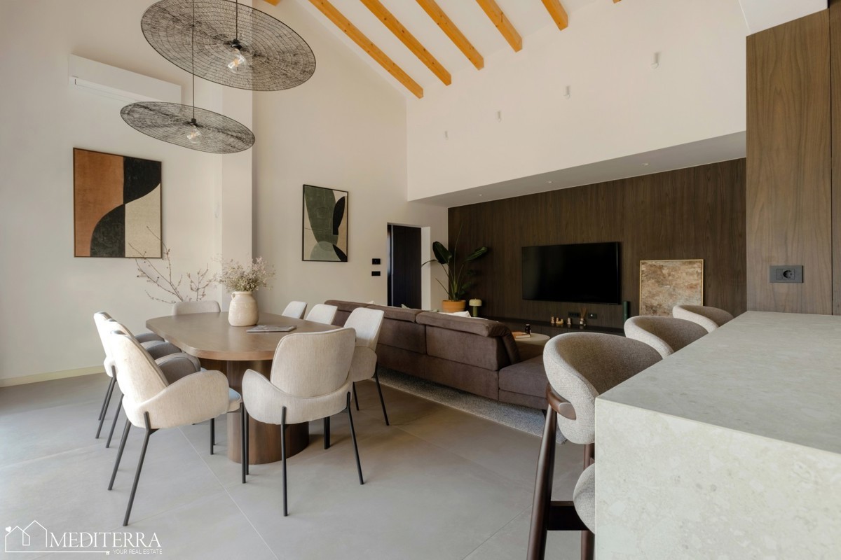 Istria, Kaštelir-Labinci – Villa moderna in stile istriano con vista panoramica sul mare