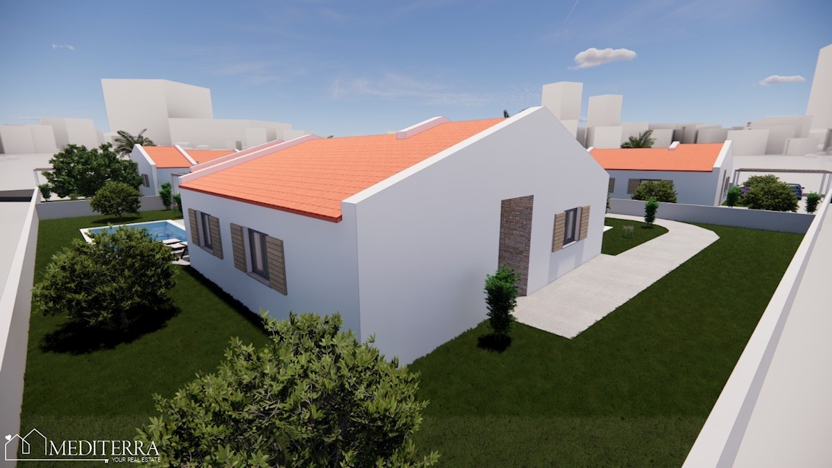 Eccellente casa a un piano con piscina, Sveti Lovreč, Istria