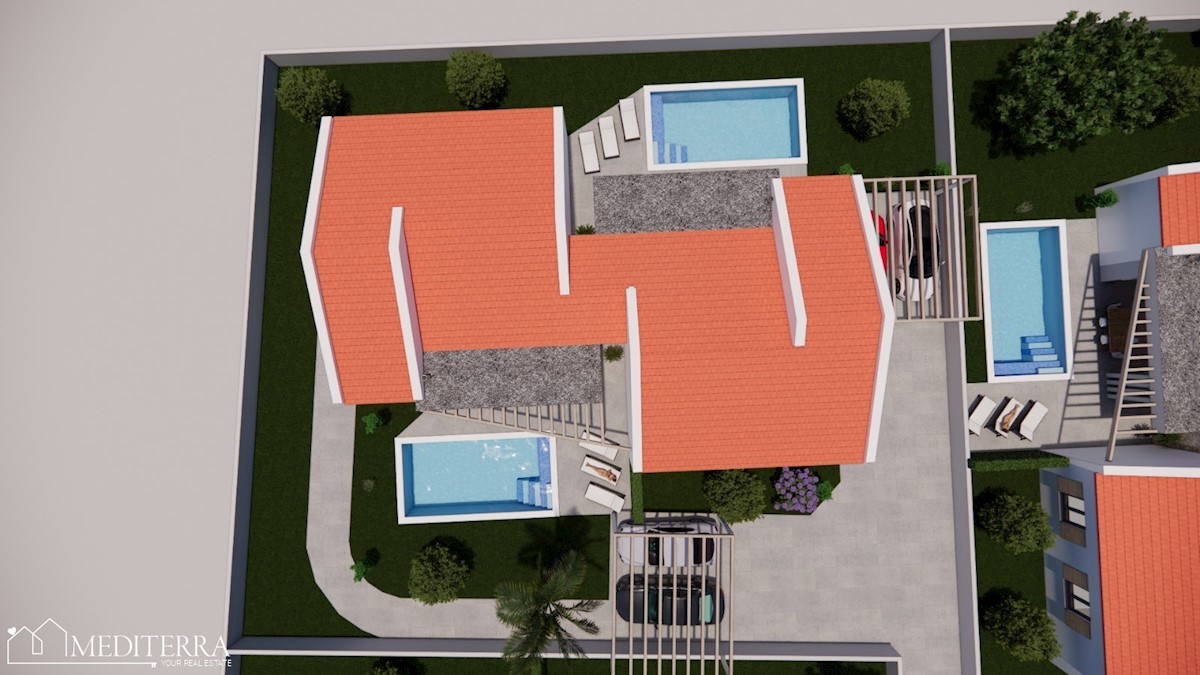 Eccellente casa a un piano con piscina, Sveti Lovreč, Istria