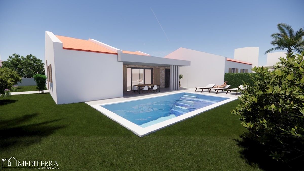 Eccellente casa a un piano con piscina, Sveti Lovreč, Istria