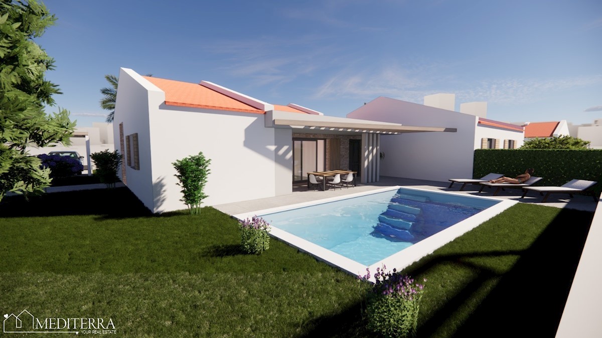 Eccellente casa a un piano con piscina, Sveti Lovreč, Istria