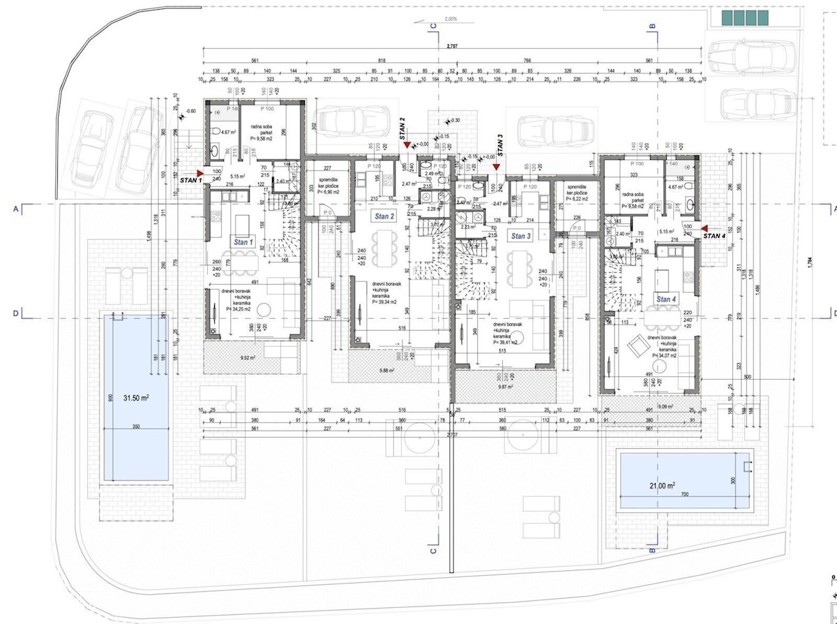 Contessa Residence 4., nuova costruzione con piscina, Novigrad Istria