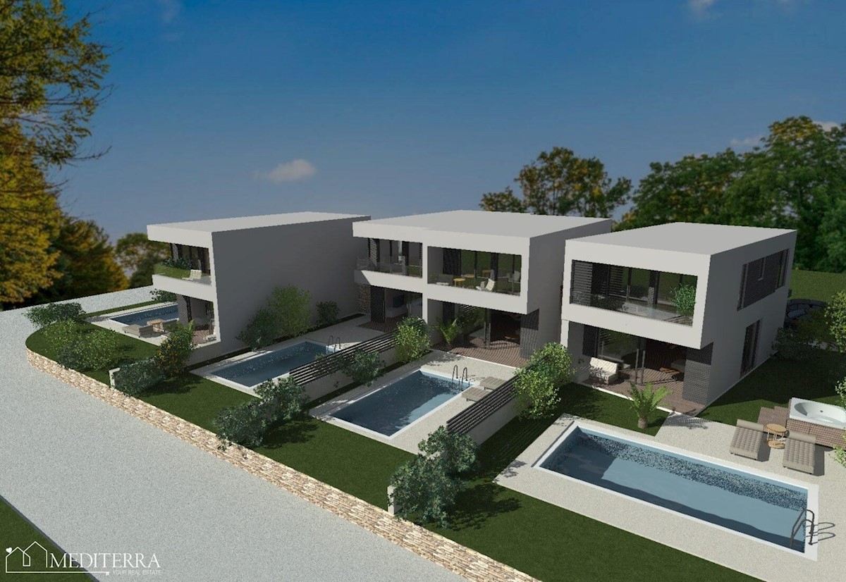 Contessa Residence 4., nuova costruzione con piscina, Novigrad Istria