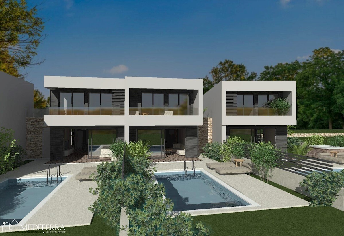 Contessa Residence 4., nuova costruzione con piscina, Novigrad Istria