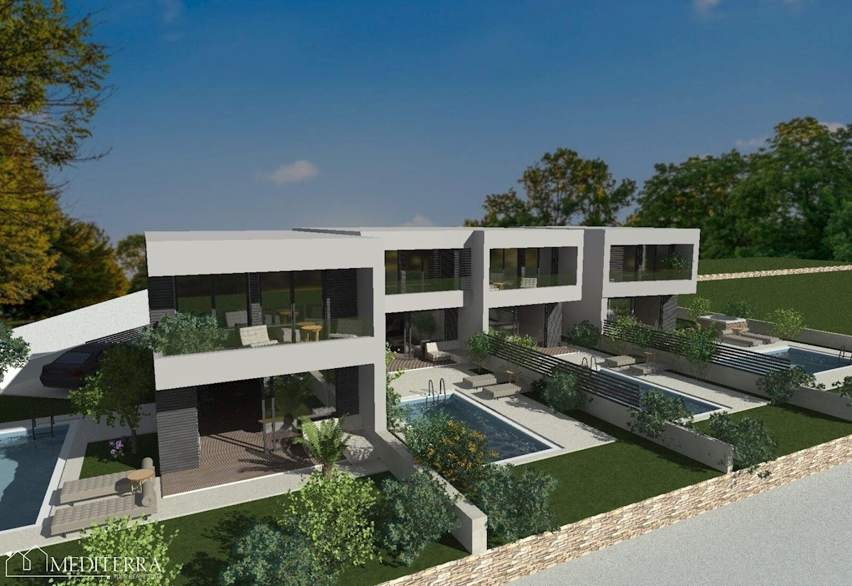 Contessa Residence 4., nuova costruzione con piscina, Novigrad Istria