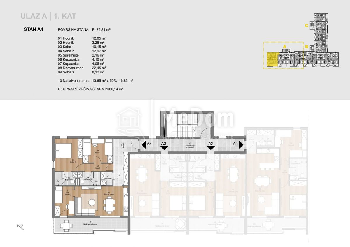 Appartamento Labin, 50,97m2