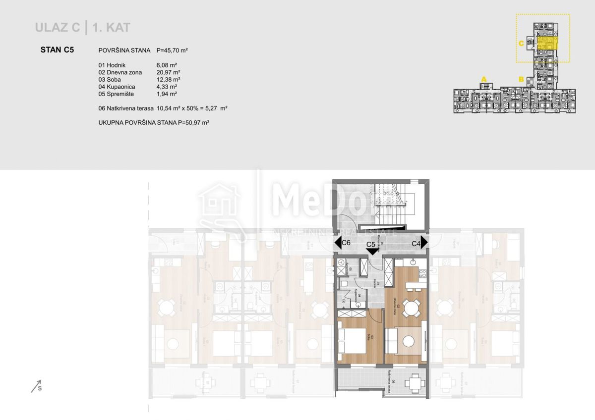 Appartamento Labin, 50,97m2