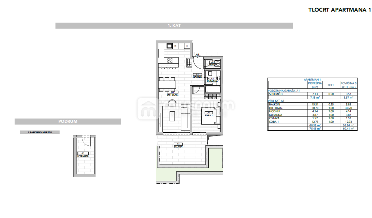 Appartamento Opatija - Centar, Opatija, 60,41m2